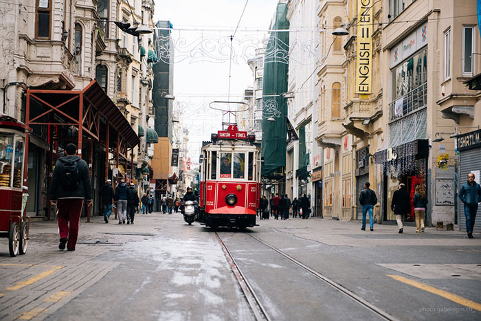 Есенни идеи за снимки за Instagram - ретро трамвай